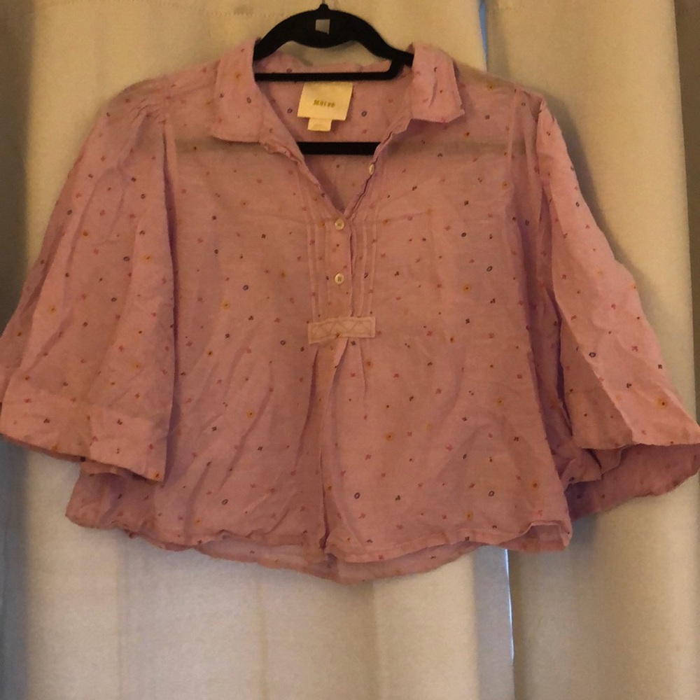 Anthropologie purple blouse
